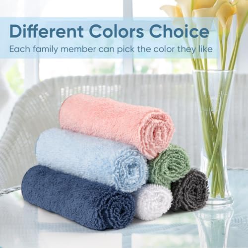 HOMEXCEL Precision Pro-Grade Microfiber Washcloth Set 12x12 24 PACK