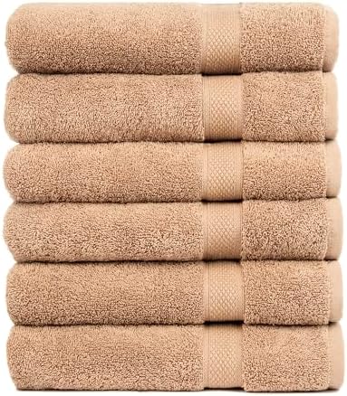 Luxury Cotton Bath Towels Set 6