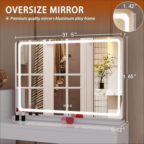 32 x 22 Vanity Mirror with Lights