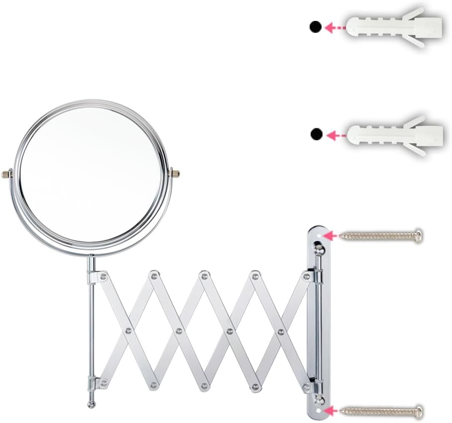 WELL W LINK 7 inch wall mounted makeup mirror