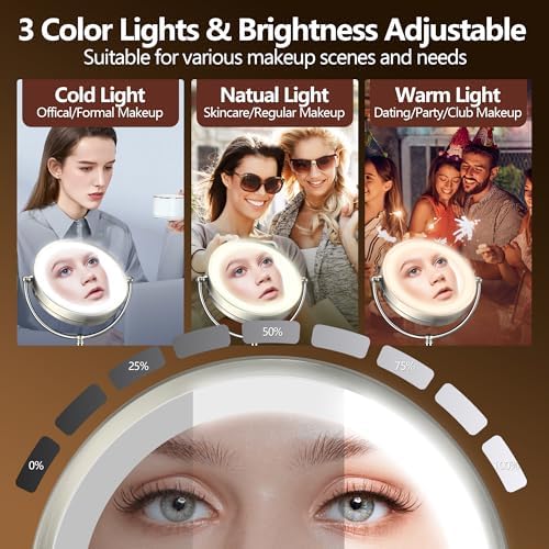 20X Lighted Makeup Mirror Rechargeable 86 Mirror