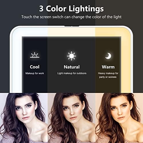 Miroposs Rechargeable LED Travel Makeup Mirror
