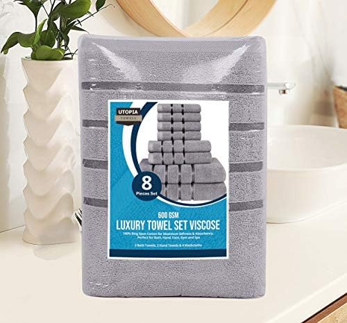 Utopia 8-Piece Luxury Towel Set