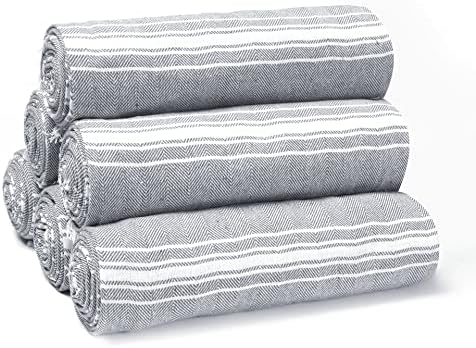 Belizzi Home Charcoal Grey Turkish Towel Set of 6