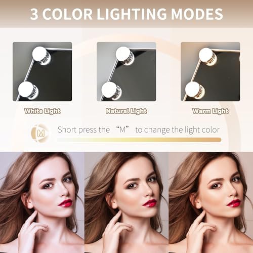 10X LED Vanity Mirror with Color Light