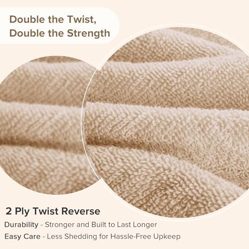 Experience Ultimate Luxury 12-Piece Cotton Bath Towel Set by Comfort Spaces