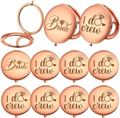 Elegant Compact Rose Gold Bridal Gift Set