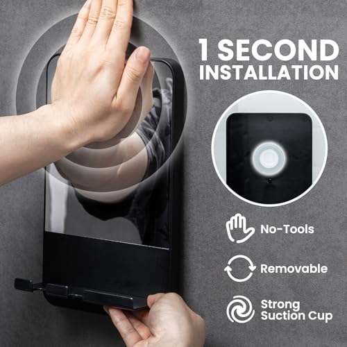 Instant Setup Durable and Safe TAILI Fogless Shower Mirror for Grooming