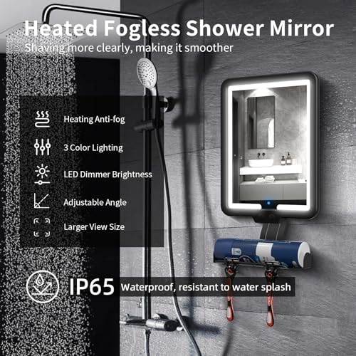 Rechargeable Heated Shower Mirror