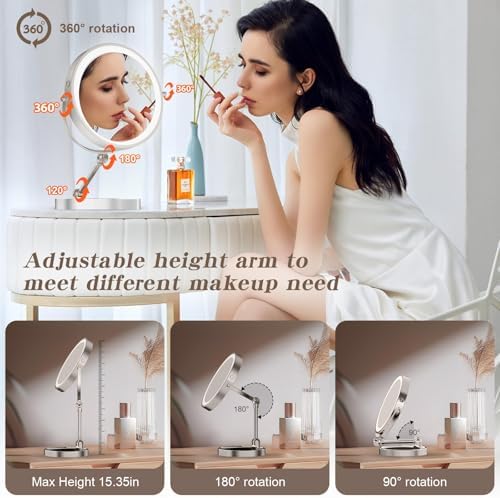9 Large Lighted Makeup Mirror