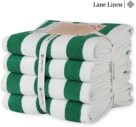 Large 100 Cotton Cabana Stripe Beach Towels for Adults