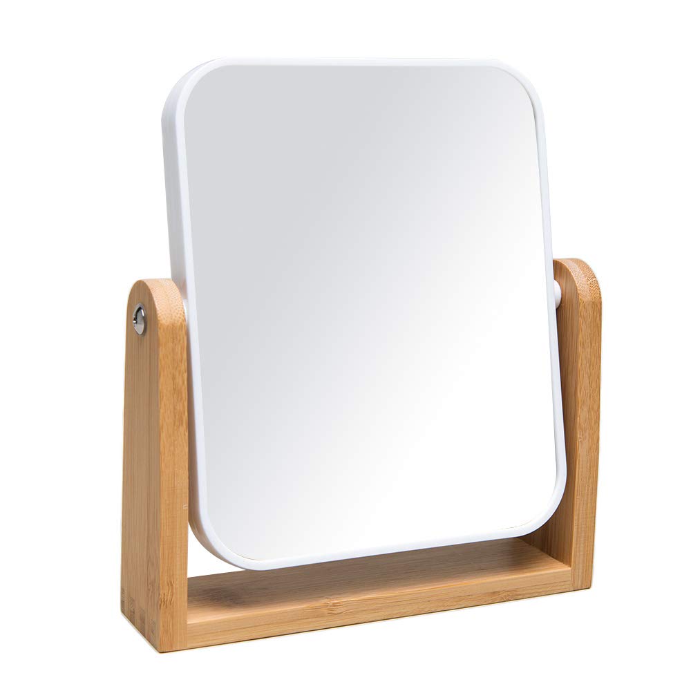 Stylish Bamboo Makeup Mirror