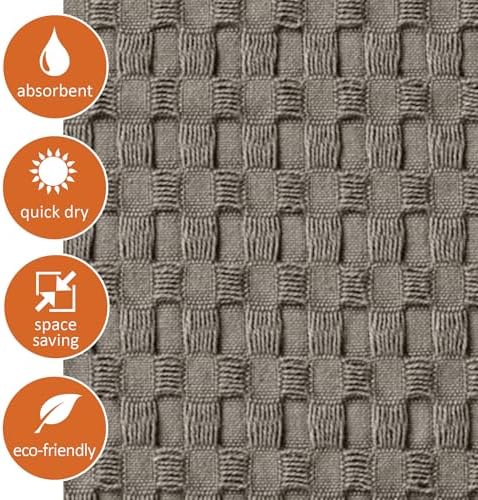 Gilden Tree Modern Waffle Towels Stone