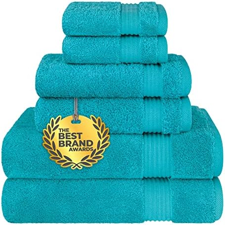 6-Piece 100 Cotton Luxury Multi-functional bath towel set
