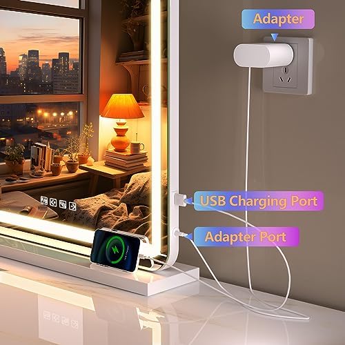 32 x 22 Vanity Mirror with Lights