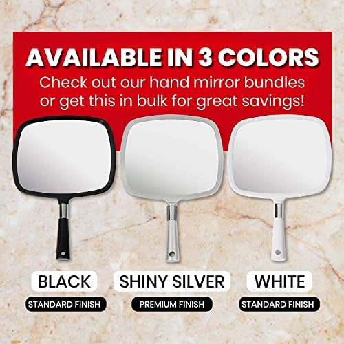 Mirrorvana Large Hand Mirror with Comfy Handle Your Pro-Professional Choice