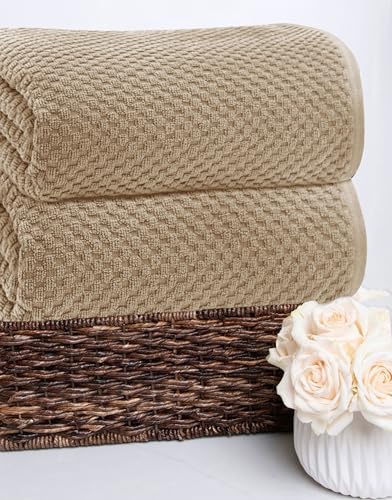 COTTON CRAFT Waffle Bath Sheets Set of 2