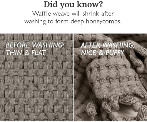 Gilden Tree Modern Waffle Towels Stone