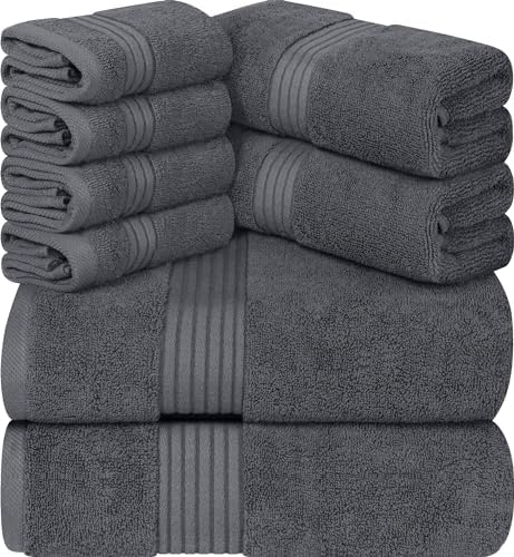 Utopia Premium 8-Piece Soft Cotton Towels