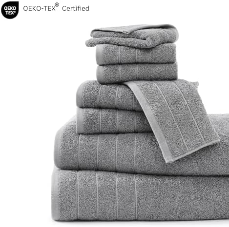 Luxurious 100 Cotton Bath Towel Set - Heavy Duty Soft and Absorbent