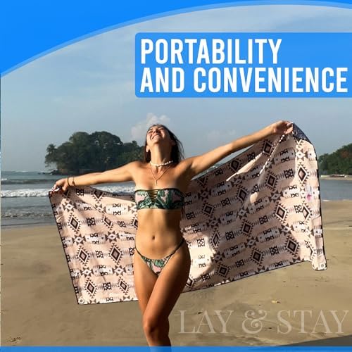 Lay Stay Sand-Free Summer Beach Towel