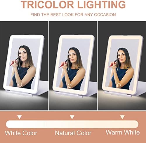 Muably LED Travel Makeup Mirror