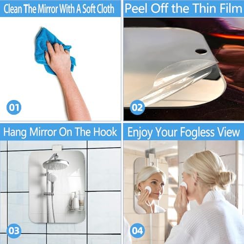 Frameless Medium Shower Mirror