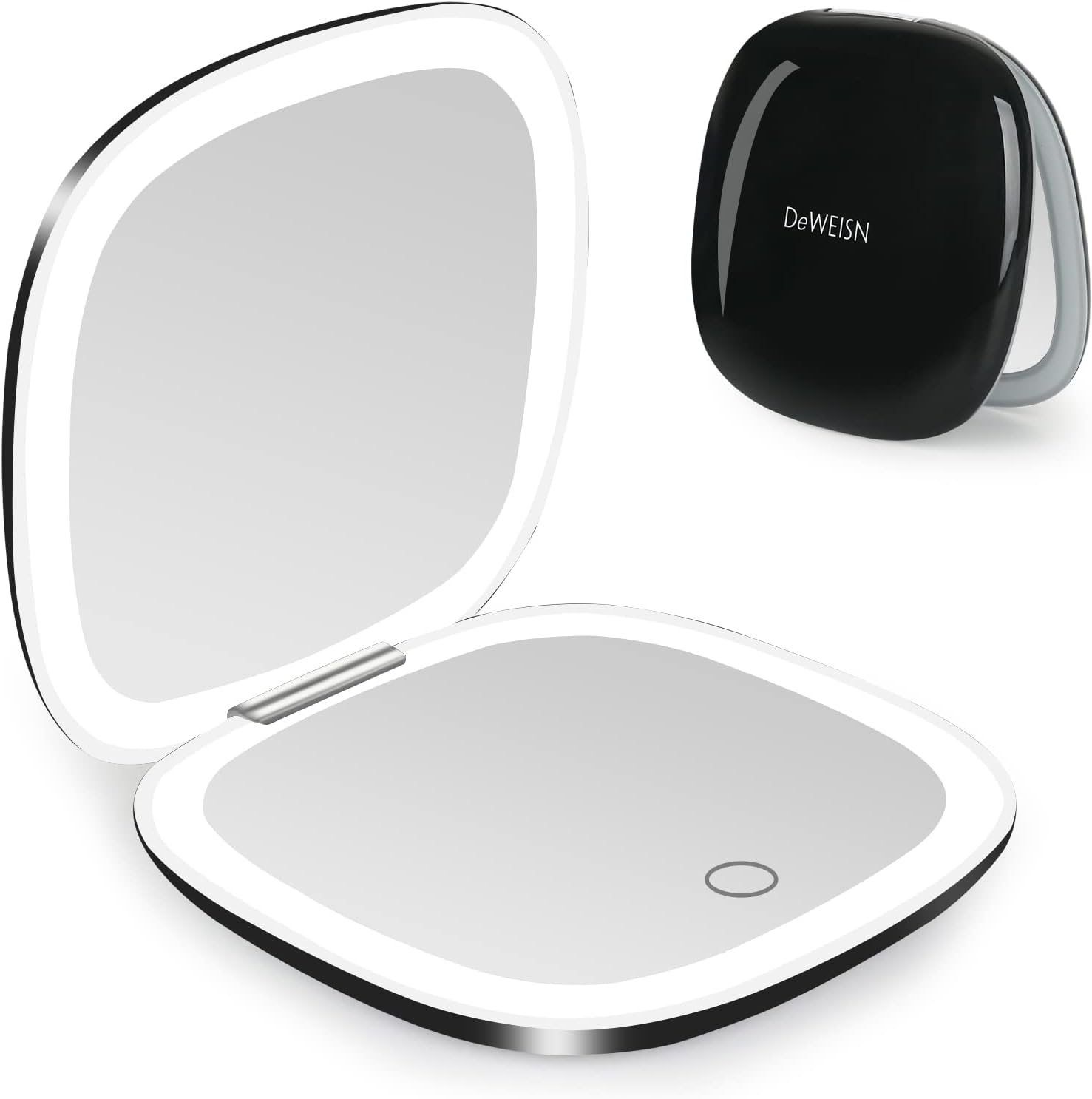 Deweisn Compact Mirror - Travel Makeup Mirror with Double Sided Magnifying