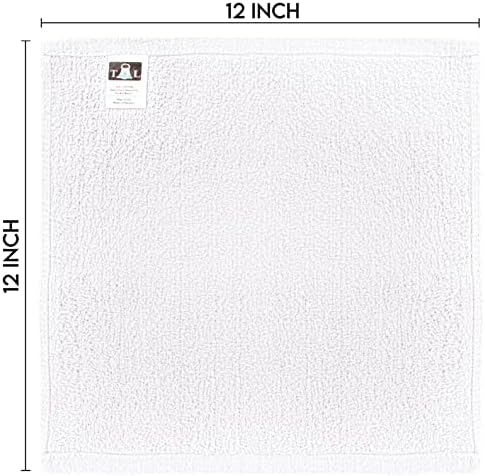 T L Towel and Linen Mart 24 Pack Wash Cloths White