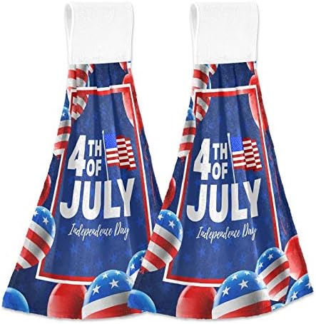 Independence Day American 4th of July Kitchen Hand Towels