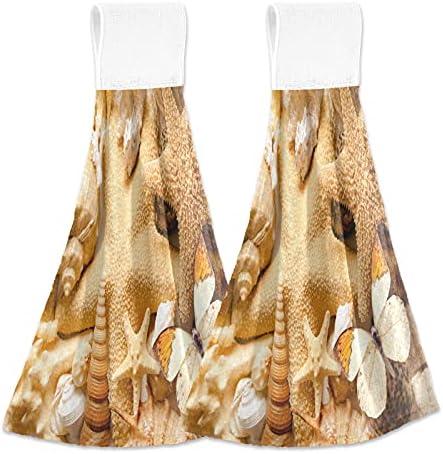 Corgal Sand Starfish Summer Kitchen Hanging Hand Towels