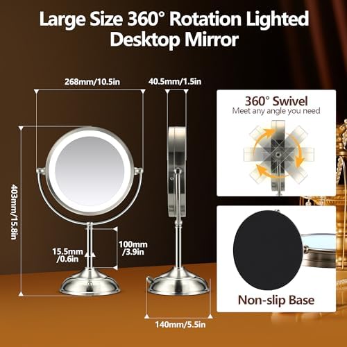 20X Lighted Makeup Mirror Rechargeable 86 Mirror