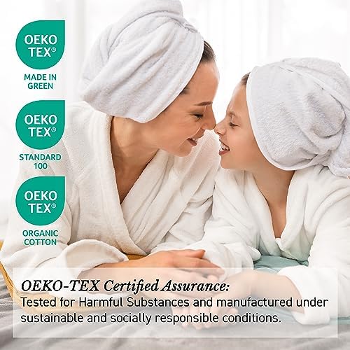 Luxury 6-Piece Turkish Bath Towels Set - 100 Cotton Plush and Absorbent