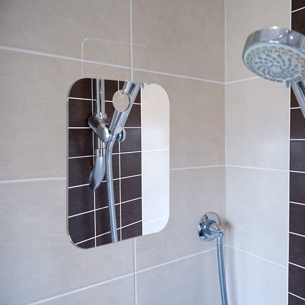 Shatterproof Shaving Mirror for Shower Use