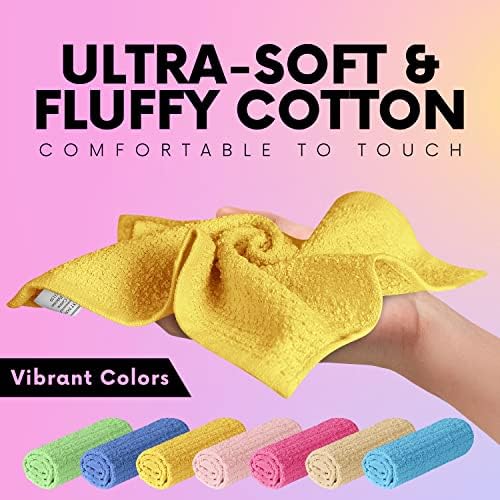 Elaine Karen Multicolored Washcloth Set of 8