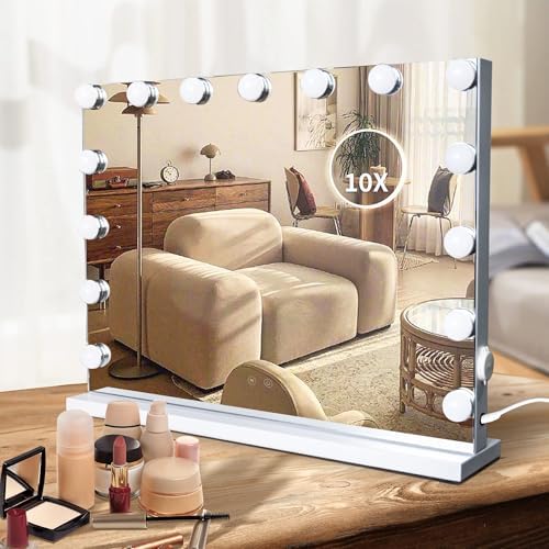 10X LED Vanity Mirror with Color Light