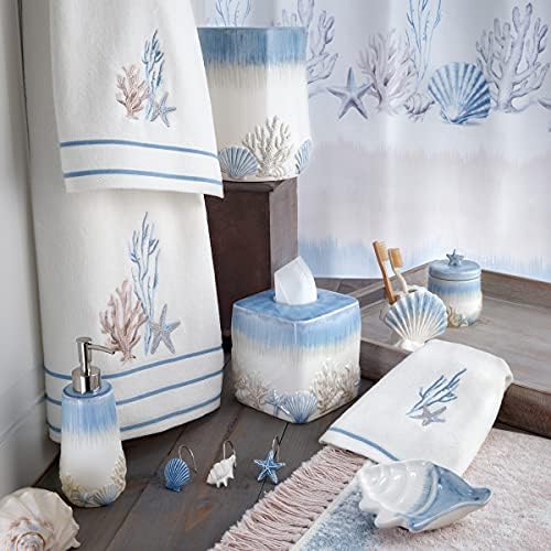 Avanti Linens - Soft Absorbent Cotton Hand Towel Abstract Coastal Collection