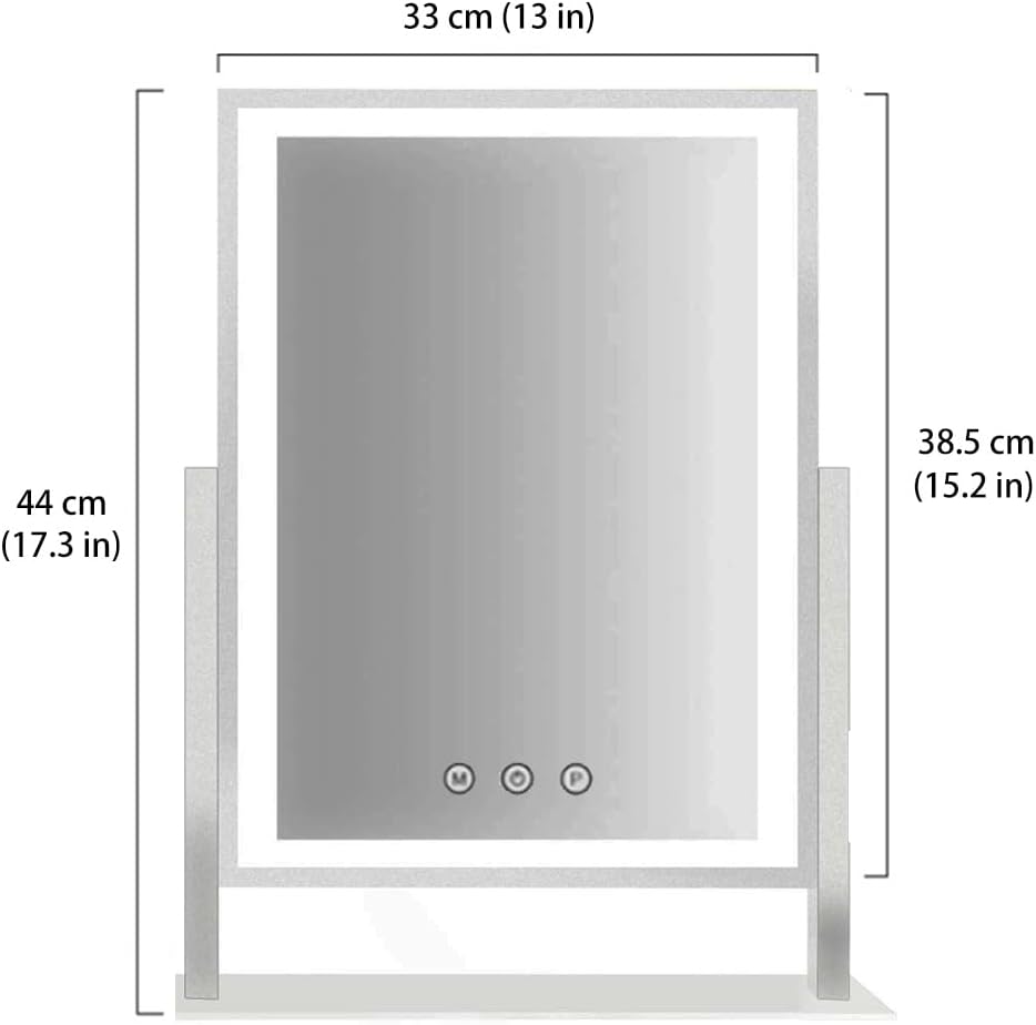 HIEEY Smart Makeup Mirror with 3 Lighting Modes 360 Rotation