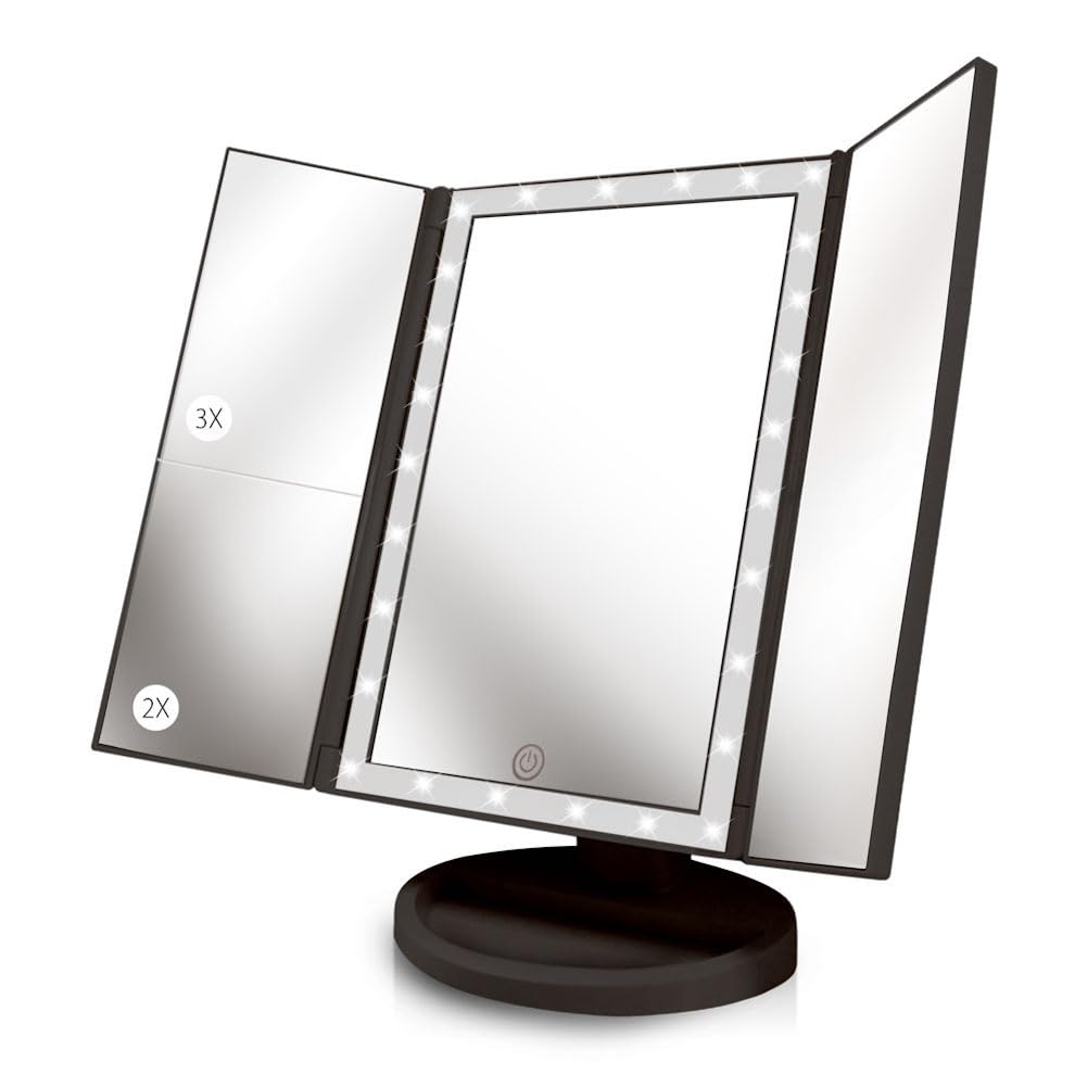 Backlit Makeup Vanity Mirror Illuminate 36-LED Touch-Screen Light Control