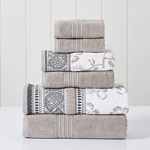 Modern Threads 6-Piece Set - Eco-Friendly Cotton Towels More