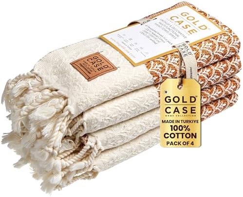 GOLD CASE HOME COLLECTION Luxury Turkish Hand Towels