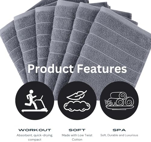 Casa Platino Medium Cotton Towels Set