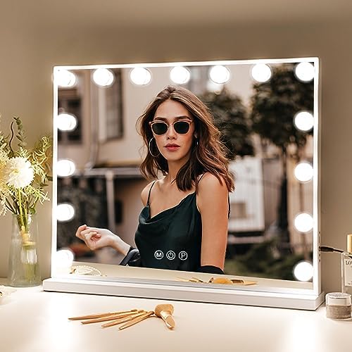 Fenair Vanity Mirror with LED Lights and USB Charging Port