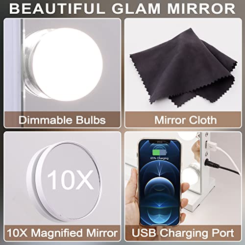 Kottova Vanity Mirror with Lights Large Makeup Mirror