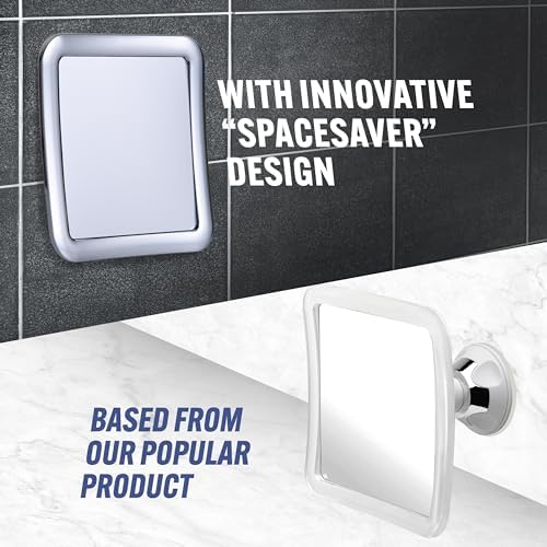 Travel Shower Mirror - Small Fogless Triple Suction