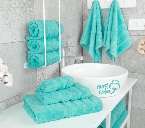 Luxury 6-Piece Cotton Towel Set for Soft Comfort