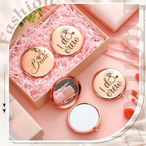 Elegant Compact Rose Gold Bridal Gift Set