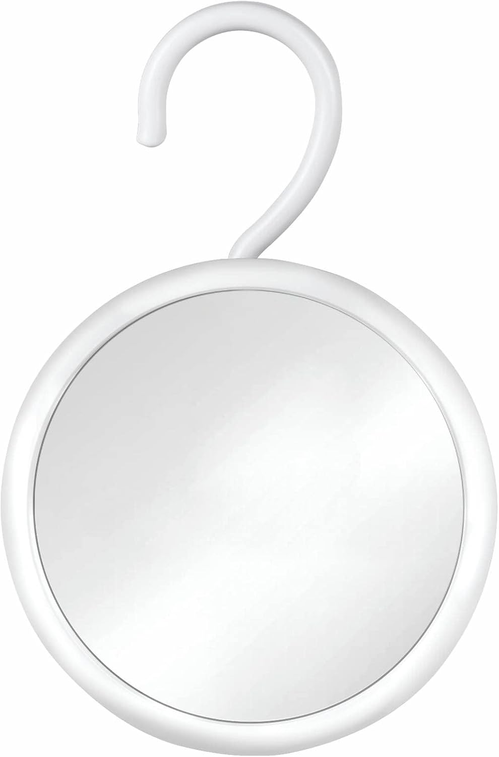 Mirrorvana - Hangable Round Fogless shower mirror with 360 Swivel Rotatable Hook