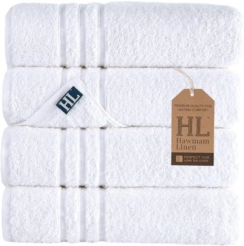 Luxury Turkish Cotton bath towels - Soft absorbent quick drying and eco-friendly