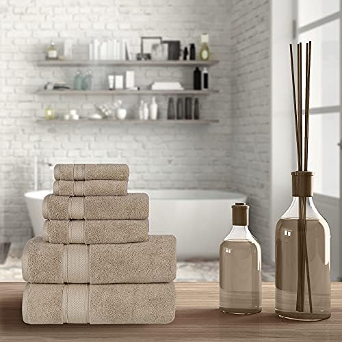 NOVA Luxury Linen Hotel Quality Turkish Towel Set 6 Pcs